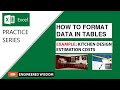 How To Format Data in a Table | Microsoft Excel 2016 | Tutorial