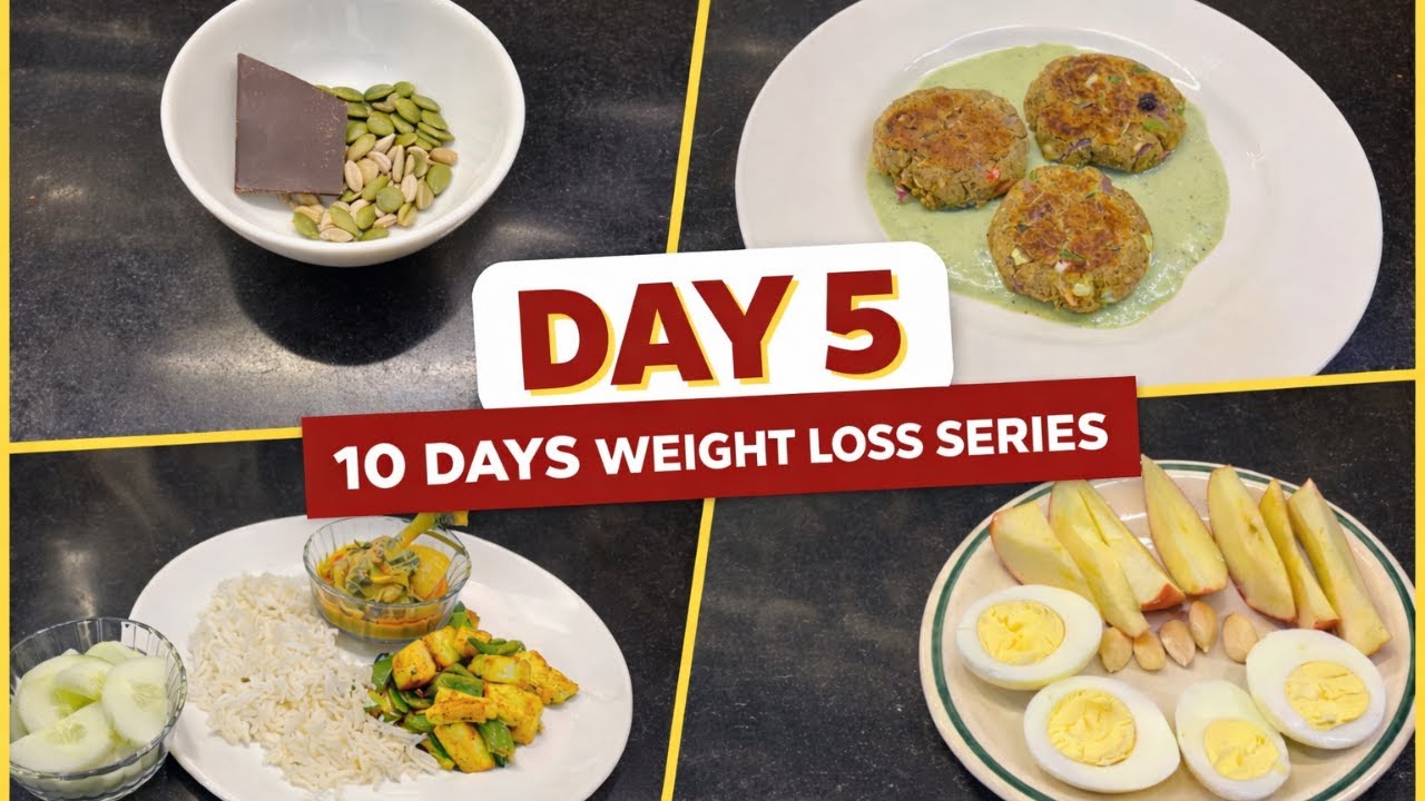 Day 5 Of 10 Days Weight Loss Series | High Protein Meals | Weight Loss ...