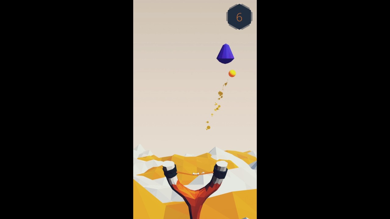 Slingshot Crystal Blaster Casual Mobile Game Gameplay for iphone