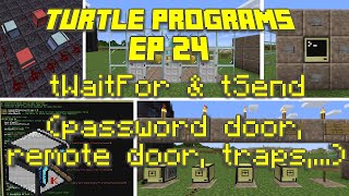 ComputerCraft: tWaitFor - password door, remote door, traps and more, EP 24 Turtle Programs screenshot 5