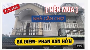 Bán nhà đất Hóc Môn ✅ Nhà bán SHR  đường Phan Văn Hớn dt 5,2×16 đúc 1 trệt 1lầu MT đường nhựa 7m