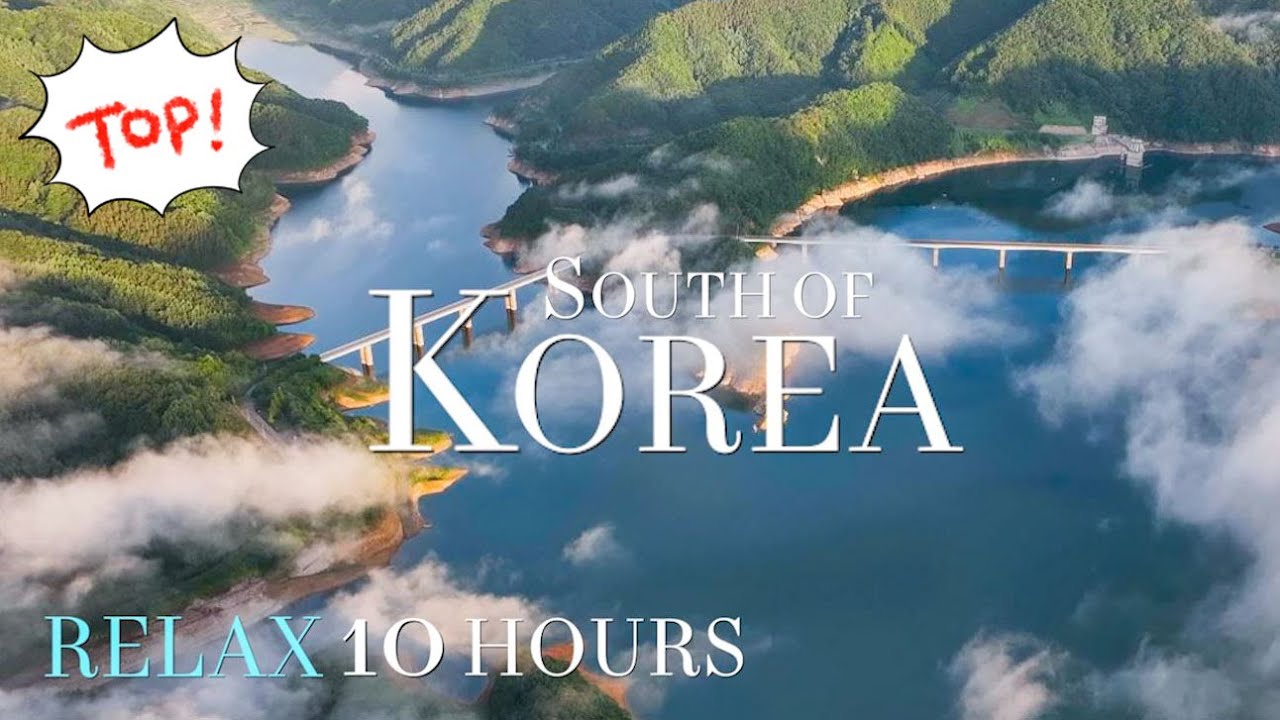 Relaxation 4K - Scenic Lake, Secret Forest, south of Korea Music Healing Study Sleep