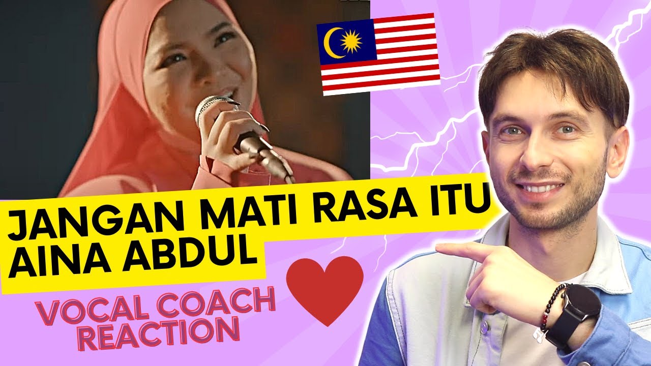 YAZIK reacts to Aina Abdul - Jangan Mati Rasa Itu - YouTube