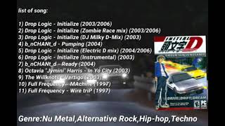 Initial D Mountain Vengeance - Full Soundtrack