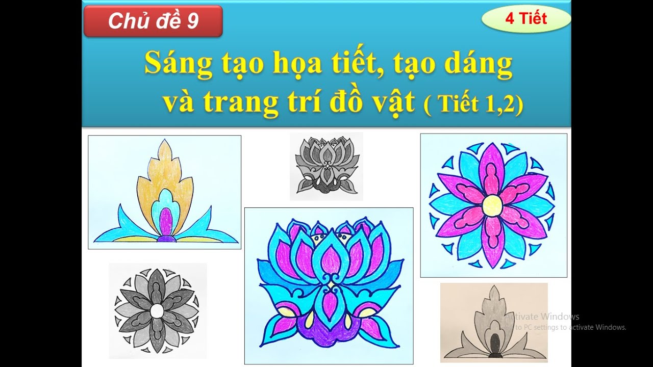 trang trí họa tiết lớp 4