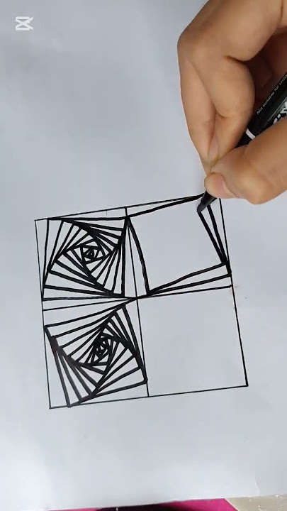 How to draw 3d illusion #3d #illusionart #shorts