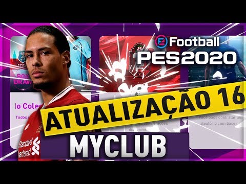 myClub PES 2020 - ATUALIZAÇÃO 16 - DESTAQUES DO LIVERPOOL E MANCHESTER CITY