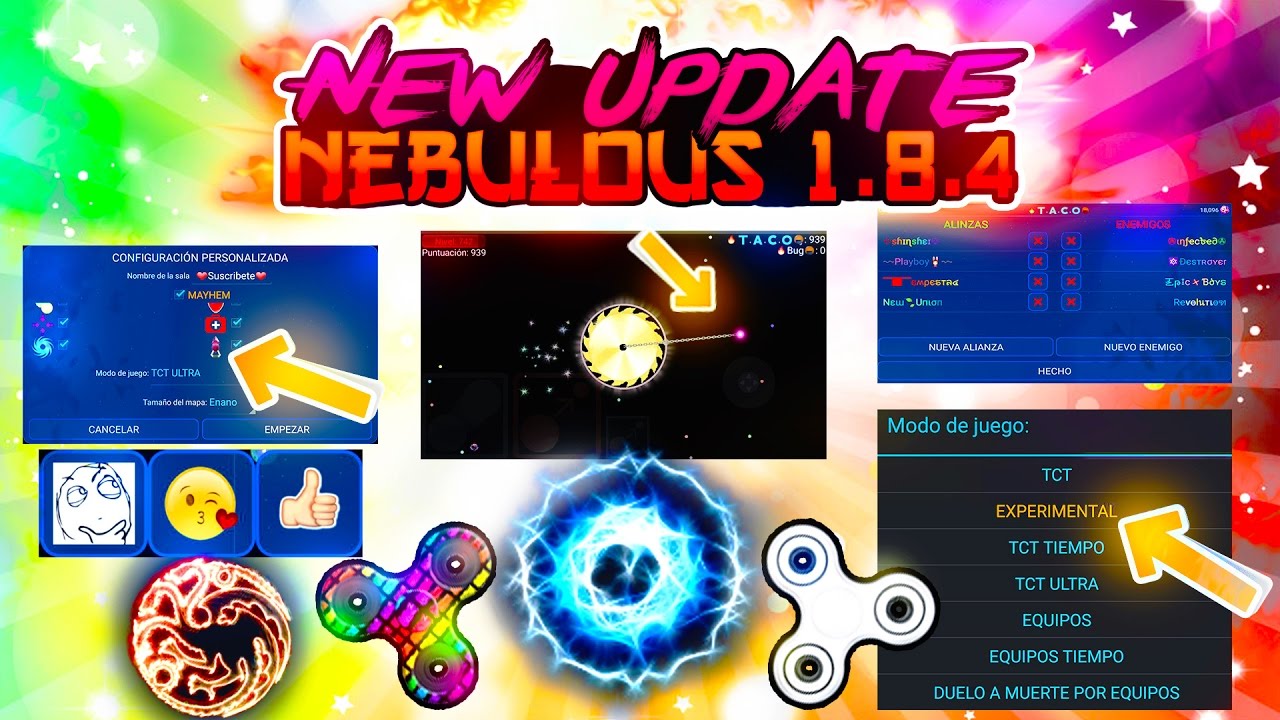 🔥Nebulous🍘 Nueva Actualización 1.8.4 Skin lvl 1250, Alianza de