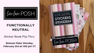 FUNCTIONALLY NEUTRAL STICKER BOOK FLIP THROUGH screenshot 1