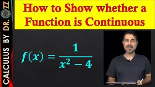 How to Show whether a Function is Continuous