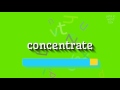 How to say "concentrate"! (High Quality Voices)
