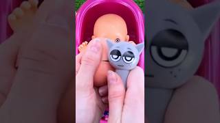 Full of 6 Rainbow BathTubs Candy with M&amp;M's &amp; Magic Slime Cutting Video