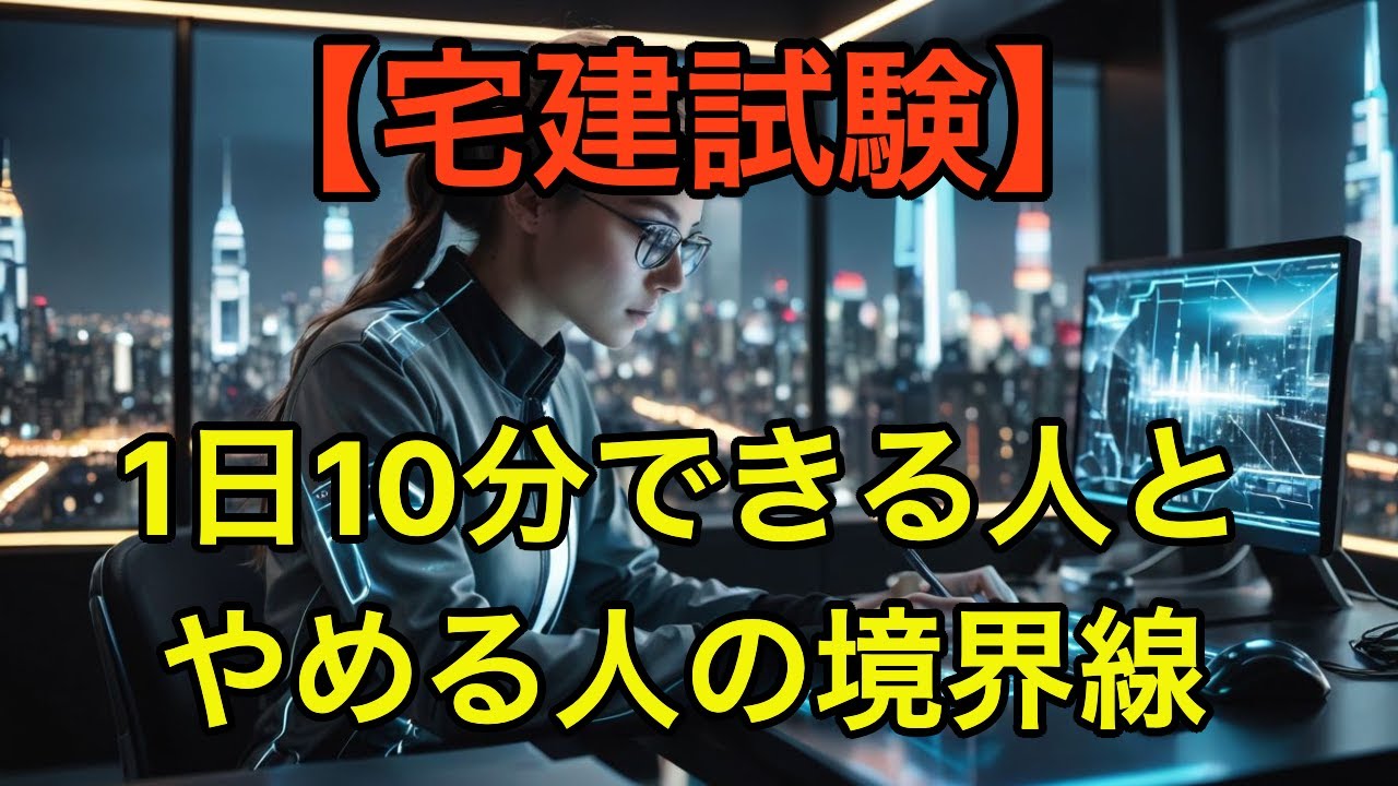 【1日10分】宅建を続ける人とやめる人の差