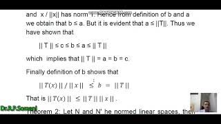 Norm of Continuous Linear Transformation by RPSOMANI