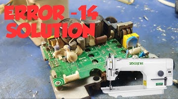 SINGER/ZOJE PLAIN MACHINE ERROR -14 EASY SOLUTION