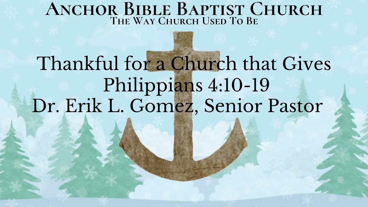 Thankful for a Church that Gives | Philippians 4:10-19