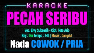 KARAOKE PECAH SERIBU NADA PRIA / COWOK | LAGU DANGDUT VOC. ELVY SUKAESIH CIPT. TOTO ARIO
