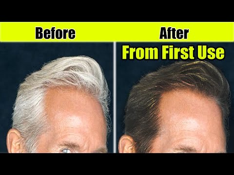 100% Challenge! CONVERT GREY HAIR TO BLACK, hair pigmentation White Hair Turn To Jet Black Permanent