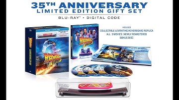 Unboxing 35th Anniversary Back To The Future Trilogy (with Levitating Hoverboard Replica)
