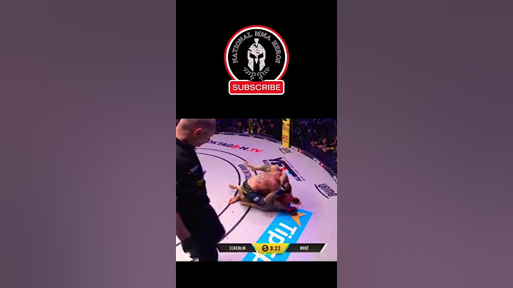 ECKERLIN destroys Broz #mmafight