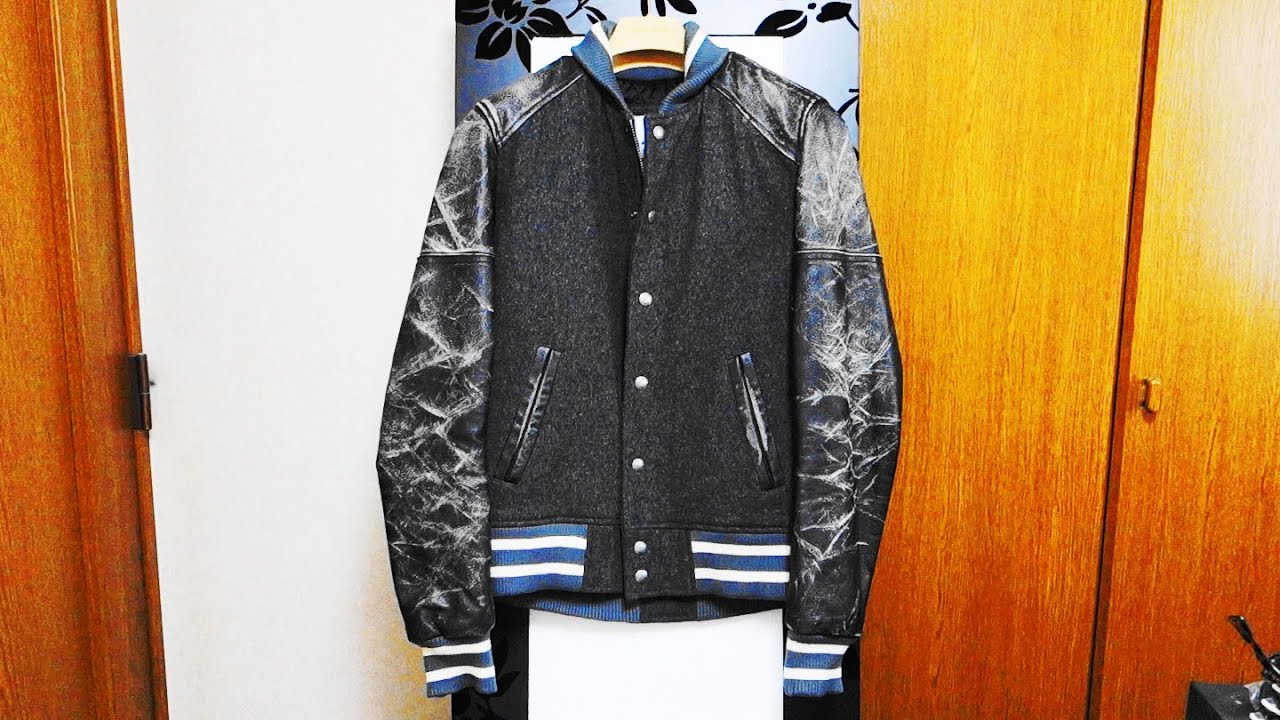 ORAQLE オラクル「NEVADA STADIUM JUMPER」 袖革スタジャン 牛革 