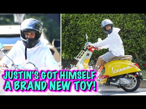 Justin Bieber Celebrates Success Of 'Holy' With A Brand New Vespa 