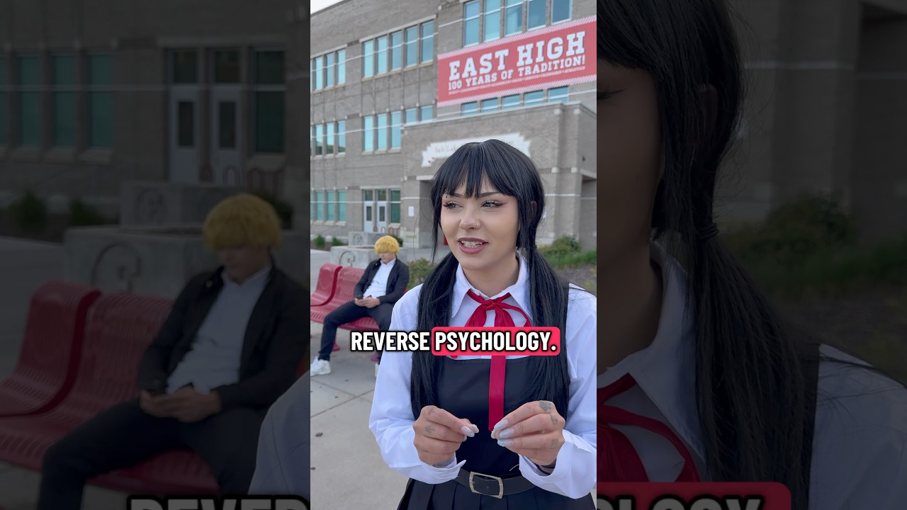 Asa Mitaka teaches reverse psychology 🤓👆 #anime #chainsawman #denji #asamitaka #asamitakacosplay