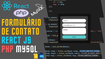 FORMULÁRIO DE CONTATO COM REACT JS + PHP + MYSQL