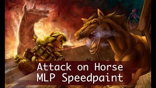 Attack On Equestria (MLP Speedpaint | Charity Calendar Piece)