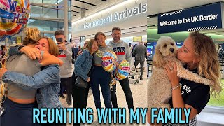 REUNITING WITH MY FAMILY AFTER 4 MONTHS 😭 Travelling Home Vlog