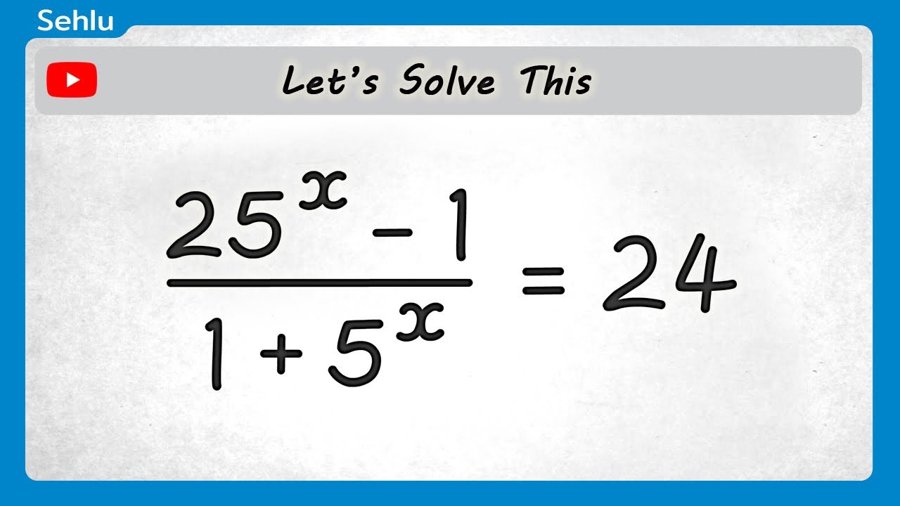 Let's Solve This Challenging Math Problem | Math Olympiad Example ...