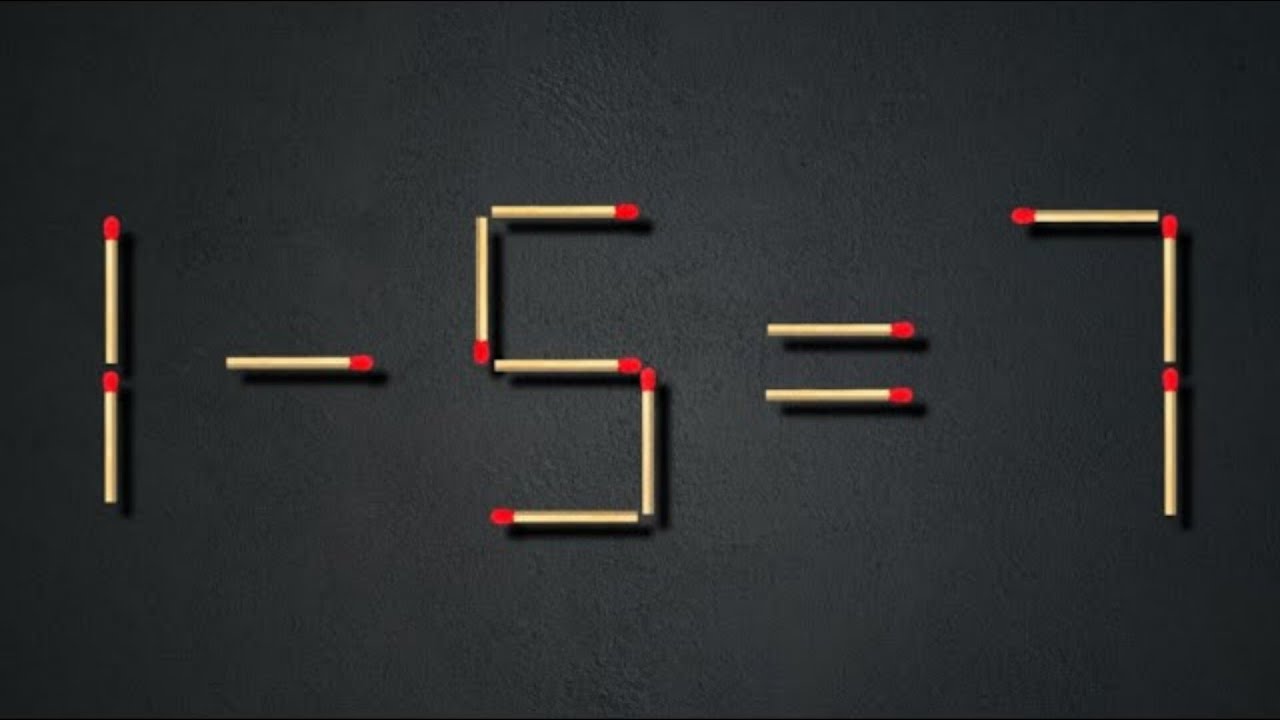 Challenge Your Brain With Tricky Matchstick Math Puzzles Daily - YouTube