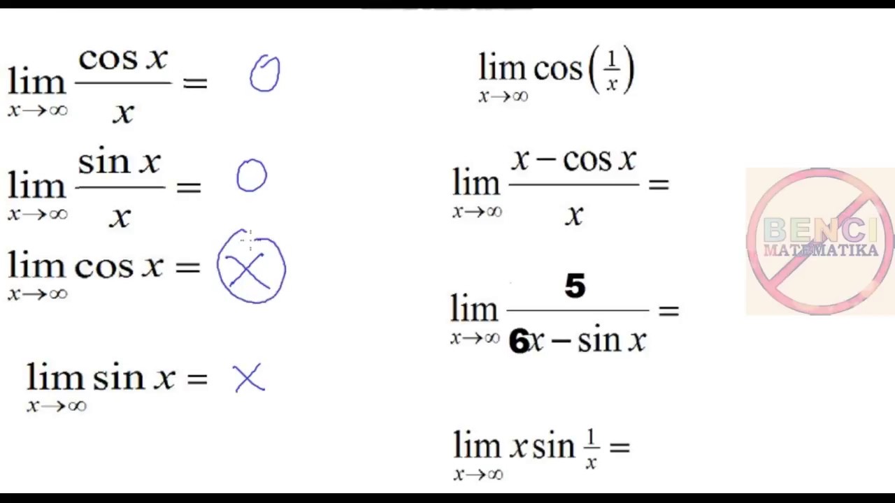 Konsep Mudah Limit Tak Hingga Trigonometri Part 1 Youtube