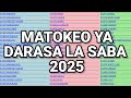 Matokeo Ya Darasa La Saba 2025 2026 Necta Standard Seven Results