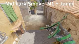 CS2 Inferno Utility Guide – Mid Lurk Smoke for T Side (Easy Lineup)