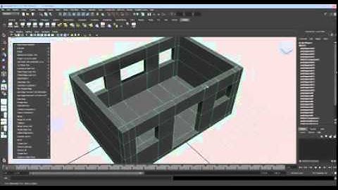 Tutorial 3D House Structure MAYA Basic