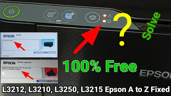 Red Light Blinking Solution || How to Fix Epson L3212 Red Light Error (Easy Method)