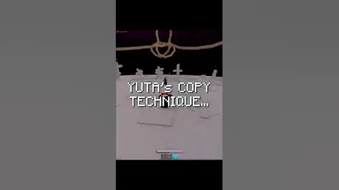 YUTA's COPY TECHNIQUE in JUJUTSU SHENANIGANS... #roblox #jjk #jujutsukaisen #anime #shorts #memes