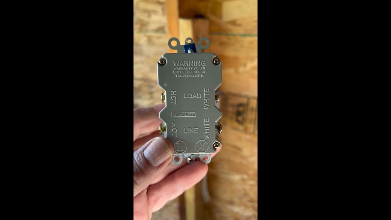GFCI Outlet Installation In 60 Seconds Shorts