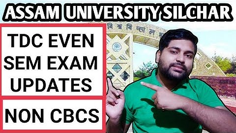 TDC Even sem exam | Non Cbcs | Assam University | Pranoy Roy