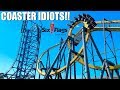 Ride Operator Trapped Us On A Roller Coaster! - Six Flags Over Texas - Texas Trip Day 4