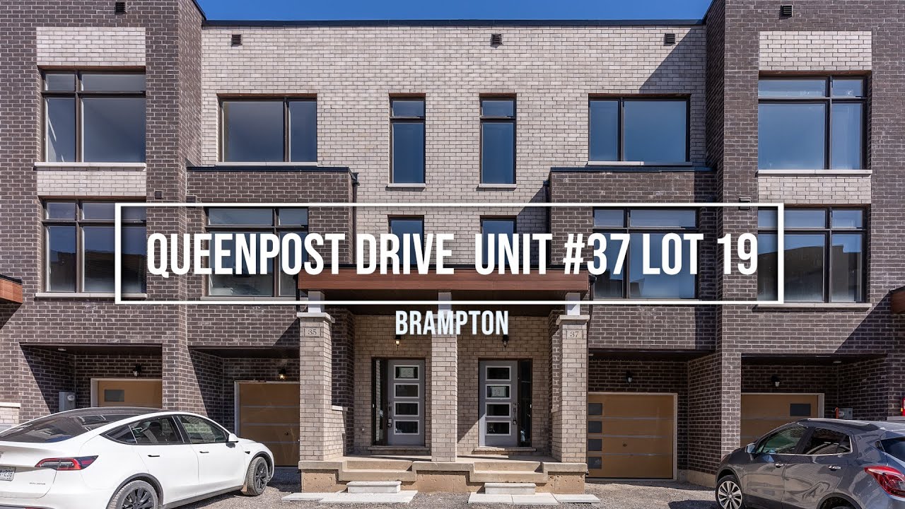 Queenpost Drive Brampton Unit 37 Lot 19 YouTube