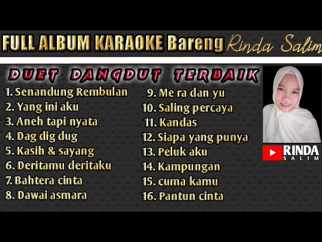 Full Album karaoke dangdut terbaik bersama Rinda Salim class=