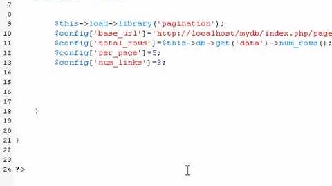 codeigniter الدرس السابع:كيفية برمجة نظام تعدد الصفحات ب