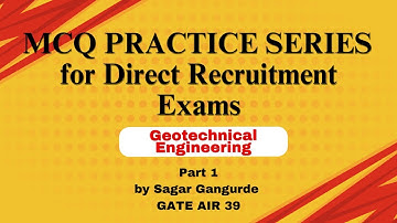 MCQ Practice Series | Geotechnical Engineering | Part 1 | Saraleva | Civil Engineering |
