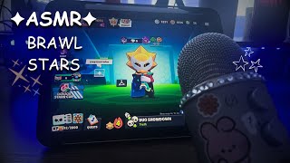 ⋆౨ৎ asmr brawl stars + mic triggers (bare mic, foam & fluffy covers) | no talking
