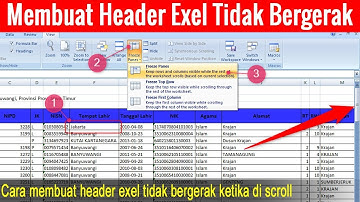 Video Tutorial Cara Membuat Header di Excel Tidak Bergerak - Freeze Panes