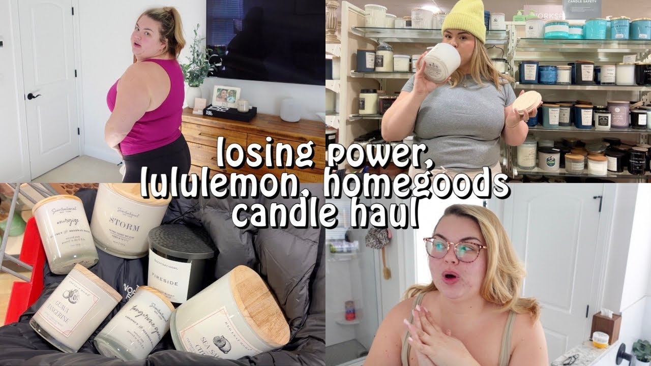 we lost power, lululemon plus size haul, tv shows we love + homegoods candle haul | vlog