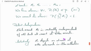 Probabilistic Method | Lecture 11 | Lovasz Local Lemma