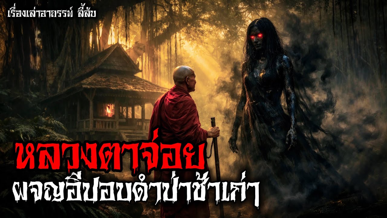หลวงตาจ่อย ผจญอีปอบดำป่าช้าเก่า | เรื่องเล่าเขย่าปอด